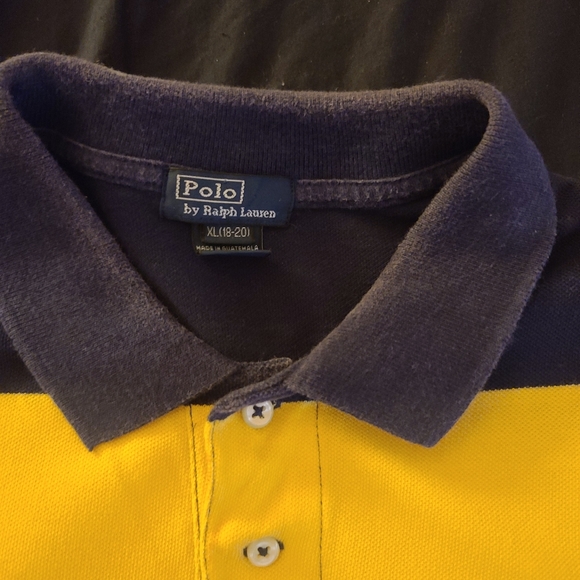 Polo by Ralph Lauren Kids Shirt | Small Horse Logo | Multicolored Striped | XL - Picture 2 of 4